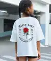 Çocuk Unisex Baskılı T-Shirt - Beyaz