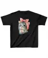 Çocuk Unisex Baskılı T-Shirt - Siyah