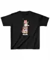 Çocuk Unisex Baskılı T-Shirt - Siyah