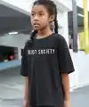 Çocuk Unisex Baskılı T-Shirt - Siyah