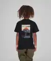 Çocuk Unisex Baskılı T-Shirt - Siyah