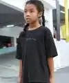 Çocuk Unisex Baskılı T-Shirt - Siyah