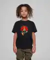 Çocuk Unisex Baskılı T-Shirt - Siyah