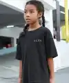 Çocuk Unisex Baskılı T-Shirt - Siyah