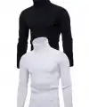 Erkek 2 Adet Kaşkorse Boğazlı Full Likralı Fitilli Slimfit Body