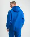 ERKEK 3 İplik Oversize Kapşonlu Basic SweatShirt Hoodie - Mavi