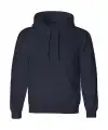 Erkek 3 İplik Pamuklu Kapüşonlu Cepli Oversize Hoodie Sweatshirt - Lacivert