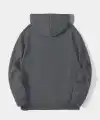 Erkek 3 İplik Pamuklu Kapüşonlu Kanguru Cepli Sweatshirt Hoodie -  Füme