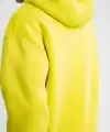 ERKEK 3 İplik Pamuklu Oversize Kapşonlu SweatShirt Hoodie - Sarı