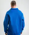 Erkek Açık Yakalı Oversize 3 İplik Pamuklu Sweatshirt - Mavii