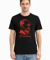 Erkek Atatürk Baskılı Tişört Kısa Kollu Bisiklet Yaka T-Shirt - Siyah