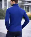 Erkek Balıkçı Yaka Boğazlı Triko Kazak Kalın Fitilli Regular Fit - İndigo
