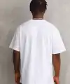 Erkek Baskılı T-Shirt Kısa Kol Bisiklet Yaka Rahat Kalıp Tişört - Beyaz