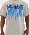 Erkek Baskılı T-Shirt Kısa Kol Bisiklet Yaka Rahat Kalıp Tişört - Gri