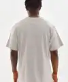 Erkek Baskılı T-Shirt Kısa Kol Bisiklet Yaka Rahat Kalıp Tişört - Gri