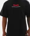 Erkek Baskılı T-Shirt Kısa Kol Bisiklet Yaka Rahat Kalıp Tişört  - Siyah