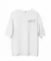 Erkek Baskılı T-Shirt Kısa Kol Bisiklet Yaka Regular Fit Rahat Kalıp Günlük Tişört - Beyaz