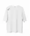 Erkek Baskılı T-Shirt Kısa Kol Bisiklet Yaka Regular Fit Rahat Kalıp Günlük Tişört - Beyaz