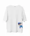 Erkek Baskılı T-Shirt Kısa Kol Bisiklet Yaka Regular Fit Rahat Kalıp Günlük Tişört - Beyaz
