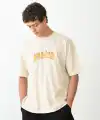 Erkek Baskılı T-Shirt Kısa Kol Bisiklet Yaka Regular Fit Rahat Kalıp Günlük Tişört - Beyaz