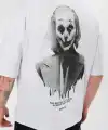 Erkek Baskılı T-Shirt Kısa Kol Bisiklet Yaka Regular Fit Rahat Kalıp Günlük Tişört - Beyaz