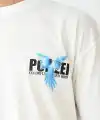 Erkek Baskılı T-Shirt Kısa Kol Bisiklet Yaka Regular Fit Rahat Kalıp Günlük Tişört - Beyaz