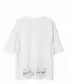 Erkek Baskılı T-Shirt Kısa Kol Bisiklet Yaka Regular Fit Rahat Kalıp Günlük Tişört - Beyaz