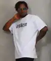 Erkek Baskılı T-Shirt Kısa Kol Bisiklet Yaka Regular Fit Rahat Kalıp Günlük Tişört - Beyaz