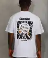 Erkek Baskılı T-Shirt Kısa Kol Bisiklet Yaka Regular Fit Rahat Kalıp Günlük Tişört - Beyaz
