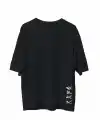 Erkek Baskılı T-Shirt Kısa Kol Bisiklet Yaka Regular Fit Rahat Kalıp Günlük Tişört - Siyah