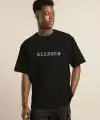 Erkek Baskılı T-Shirt Kısa Kol Bisiklet Yaka Regular Fit Rahat Kalıp Günlük Tişört - Siyah