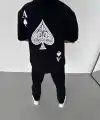Erkek Baskılı T-Shirt Kısa Kol Bisiklet Yaka Regular Fit Rahat Kalıp Günlük Tişört - Siyah