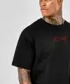 Erkek Baskılı T-Shirt Kısa Kol Bisiklet Yaka Regular Fit Rahat Kalıp Günlük Tişört - Siyah
