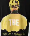 Erkek Baskılı T-Shirt Kısa Kol Bisiklet Yaka Regular Fit Rahat Kalıp Günlük Tişört - Siyah