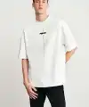 Erkek Baskılı T-Shirt Kısa Kol Bisiklet Yaka Regular Fit Rahat Kalıp Tişört - Beyaz