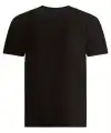 Erkek Baskılı T-Shirt Kısa Kol Bisiklet Yaka Regular Fit Rahat Kalıp Tişört - Siyah