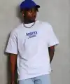 Erkek Baskılı T-Shirt Kısa Kol Bisiklet Yaka Regular Fit Tişört - Beyaz