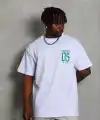 Erkek Baskılı T-Shirt Kısa Kol Bisiklet Yaka Regular Fit Tişört - Beyaz