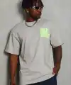 Erkek Baskılı T-Shirt Kısa Kol Bisiklet Yaka Regular Fit Tişört - Gri