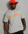 Erkek Baskılı T-Shirt Kısa Kol Bisiklet Yaka Regular Fit Tişört - Gri
