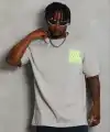 Erkek Baskılı T-Shirt Kısa Kol Bisiklet Yaka Regular Fit Tişört - Gri