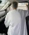 Erkek Baskılı Tişört Kısa Kol Bisiklet Yaka Oversize T-Shirt - Beyaz