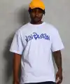 Erkek Baskılı Tişört Kısa Kol Bisiklet Yaka Oversize T-Shirt - Beyaz