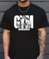 Erkek Baskılı Tişört Kısa Kol Bisiklet Yaka Regular fit Rahat kalıp T-Shirt - Siyah