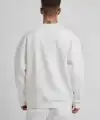 ERKEK Bisikilet Yaka 3 plik Pamuklu SweatShirt - Beyaz