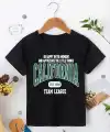 Erkek Çocuk Baskılı T-Shirt - Siyah