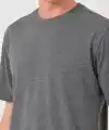 Erkek Düz Bisiklet Yaka Tişört Kısa Kol Yazlık T-Shirt - Antrasit