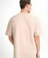 Erkek Düz Penye Tişört Bisiklet Yaka Kısa Kol Regular Fit T-Shirt - Bej