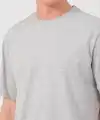 Erkek Düz T-Shirt Kısa Kol Bisiklet Yaka Regular Fit Rahat Kalıp Günlük Tişört - Gri