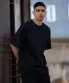 Erkek Düz T-Shirt Kısa Kol Bisiklet Yaka Regular Fit Rahat Kalıp Günlük Tişört - Siyah